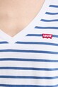 Levi's t-shirt bawełniany PERFECT VNECK 85341.0134 niebieski