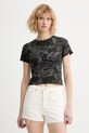 Levi's t-shirt bawełniany GR ESSENTIAL SPORTY wzorzyste szary A8798.0106