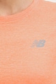 New Balance t-shirt treningowy damski WT41253AAE pomarańczowy