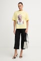 Guess футболка оверсайз жіноча бавовняна MARILYN MONROE W6BI52.K6659 жовтий SS26