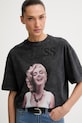 Guess футболка оверсайз жіноча бавовняна MARILYN MONROE чорний W6BI52.K6659