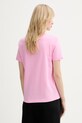 Odzież Just Cavalli t-shirt bawełniany 80PAHT12.CJ500 różowy