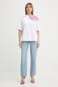 Just Cavalli t-shirt 80PAHE10.CJ118 biały SS26
