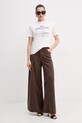 Patrizia Pepe t-shirt damski bawełniany 2M4536.J427 biały SS26