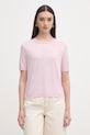 Patrizia Pepe t-shirt damski z lyocellem różowy 2M4542.J419