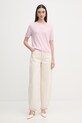 Patrizia Pepe t-shirt damski z lyocellem 2M4542.J419 różowy SS26
