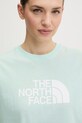 The North Face t-shirt EVOLUTION turkusowy NF0A8B6UG701