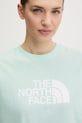The North Face t-shirt EVOLUTION turkusowy NF0A8B6UG701