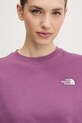 The North Face t-shirt Simple Dome fioletowy NF0A8FDHG4Y1