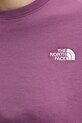 The North Face t-shirt Simple Dome NF0A8FDHG4Y1 fioletowy