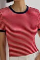 Lauren Ralph Lauren T-shirt basic damski bawełniany różowy 200P09076