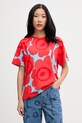 Marimekko t-shirt γυναικείο βαμβακερό κόκκινο 095075