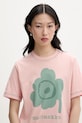 Marimekko T-shirt damski bawełniany różowy 095095