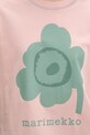 Marimekko T-shirt damski bawełniany 095095 różowy