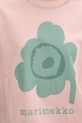 Marimekko T-shirt damski bawełniany 095095 różowy