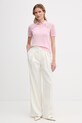 Max&Co. polo damskie bawełniane MCOLONZA 2616361043200 różowy SS26