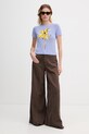 Max&Co. t-shirt damskie MCOOMBRE 2616361053200 niebieski SS26