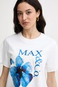 Max&Co. tricou pentru femei, din bumbac MCOMAMBO alb 2616971034200