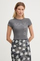 Max&Co. t-shirt damski z modalu MCLGIRONE szary 2618971022200
