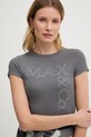 Max&Co. t-shirt damski z modalu MCLGIRONE szary 2618971022200