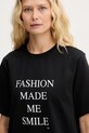 Victoria Beckham t-shirt damski bawełniany czarny 1226JTS007458A