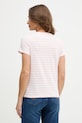 Odzież U.S. Polo Assn. t-shirt bawełniany STRIPE CREW NECK WUP1308 różowy