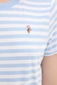 U.S. Polo Assn. t-shirt bawełniany STRIPE CREW NECK WUP1308 niebieski
