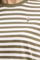 U.S. Polo Assn. T-shirt damski bawełniany STRIPE CREW NECK WUP1308 zielony