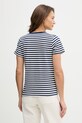 Odzież U.S. Polo Assn. t-shirt bawełniany STRIPE V-NECK WUP1309 granatowy