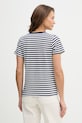 Odzież U.S. Polo Assn. t-shirt bawełniany STRIPE V-NECK WUP1309 granatowy
