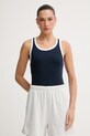 Tommy Hilfiger dámsky top s bavlnou tmavomodrá UW0UW06308