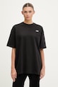 The North Face t-shirt oversize damski bawełniany Essential Simple Dome czarny NF0A8EVXJK31