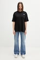 The North Face Essential Simple Dome t-shirt oversize bawełniany damski NF0A8EVXJK31 czarny