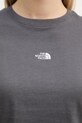 The North Face T-shirt basic damski bawełniany Essential NF0A8GR1RHI1 szary