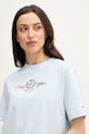Tommy Hilfiger tričko dámske bavlnené modrá WW0WW48713