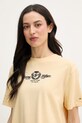 Tommy Hilfiger T-shirt damski bawełniany żółty WW0WW48713