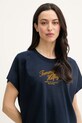 Tommy Hilfiger t-shirt γυναικείο βαμβακερό σκούρο μπλε WW0WW50787
