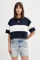 Tommy Jeans tricou pentru femei, din bumbac bleumarin DW0DW18706