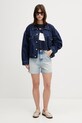 Tommy Jeans tricou pentru femei, din bumbac DW0DW18706 bleumarin SS26