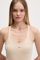 Tommy Jeans bokserka damska bawełniana z elastanem beżowy DW0DW22264