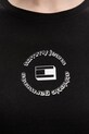 Tommy Jeans t-shirt basic damski bawełniany DW0DW22273 czarny