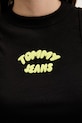 Tommy Jeans top damski bawełniany z elastanem DW0DW22280 czarny
