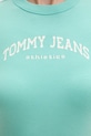 Tommy Jeans pamut női basic DW0DW22302 türkiz