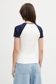 Îmbrăcăminte Tommy Jeans tricou pentru femei, din bumbac cu elastan DW0DW22303 bej