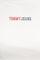 Tommy Jeans top pentru femei, din bumbac cu elastan DW0DW22577 bej