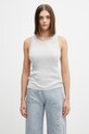 Maison Kitsuné Baby Fox top damski szary QW00610KT1195