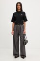 adidas Originals tričko dámske bavlnené s elastanom KY5091 čierna SS26
