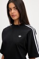 adidas Originals tričko dámske bavlnené s elastanom čierna KY5091