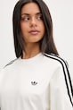 adidas Originals tričko dámske bavlnené s elastanom béžová KY5093