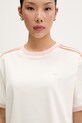 adidas Originals tričko dámske bavlnené s elastanom béžová KY8126